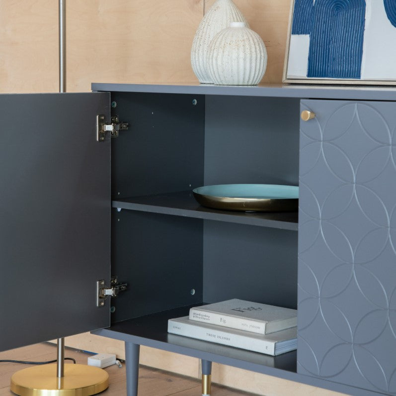 Holbrook Grey 2 Door Sideboard Cabinet