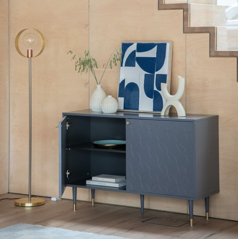 Holbrook Grey 2 Door Sideboard Cabinet