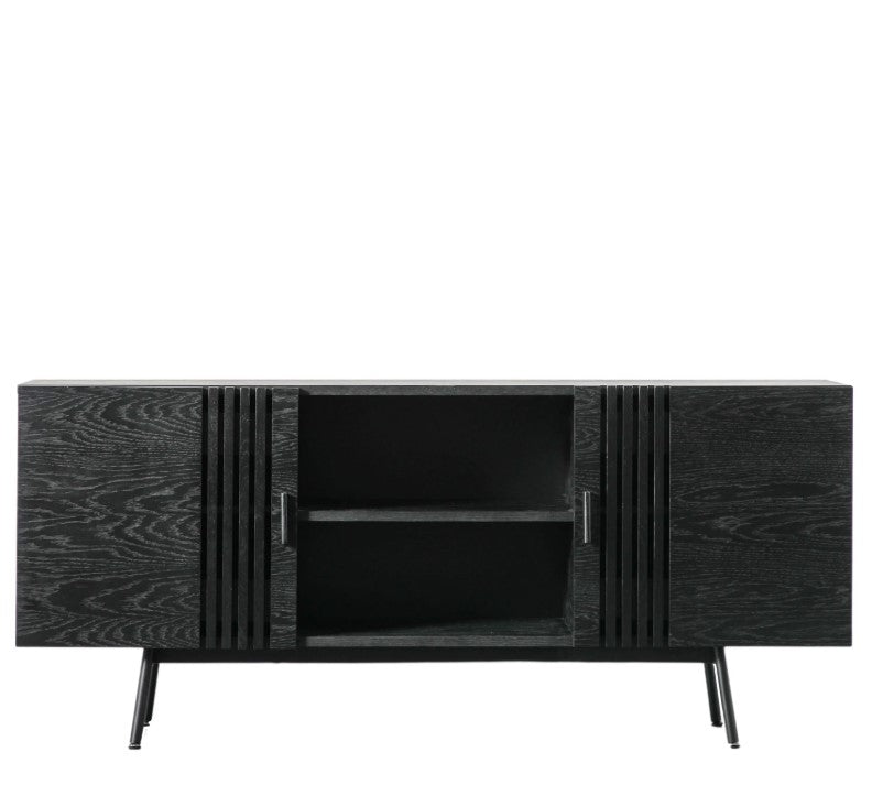 Holsen Black Sideboard 2 Door Sideboard Cabinet