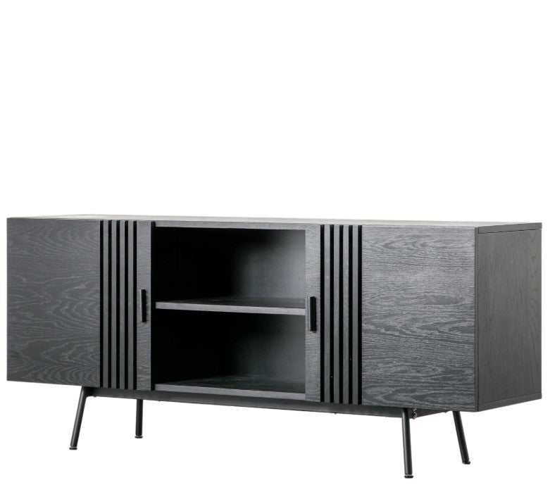 Holsen Black Sideboard 2 Door Sideboard Cabinet