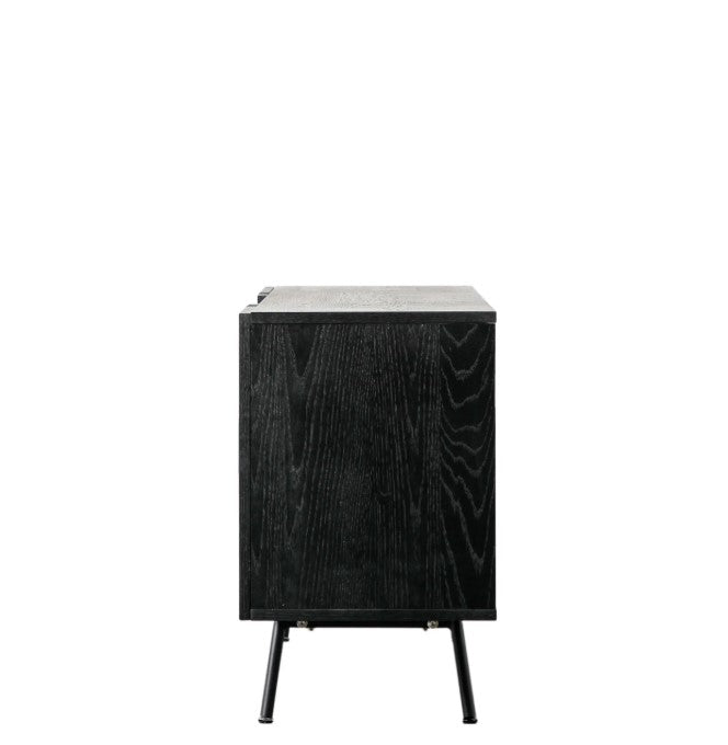 Holsen Black Sideboard 2 Door Sideboard Cabinet