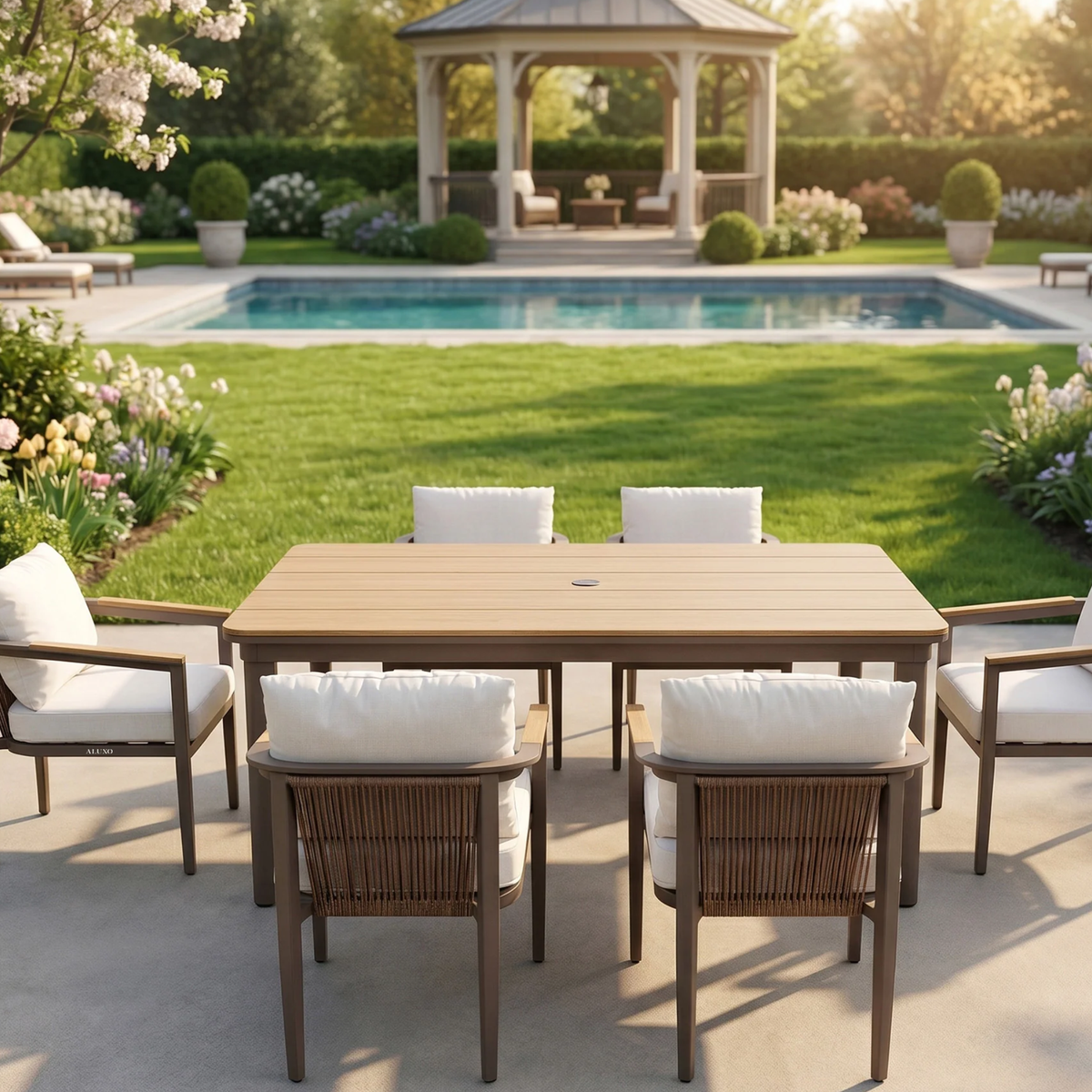 Homer Outdoor Range - 6 Seater Dining Set