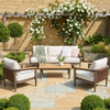 Homer Outdoor Range - Wood - 5 Seater Lounge Set