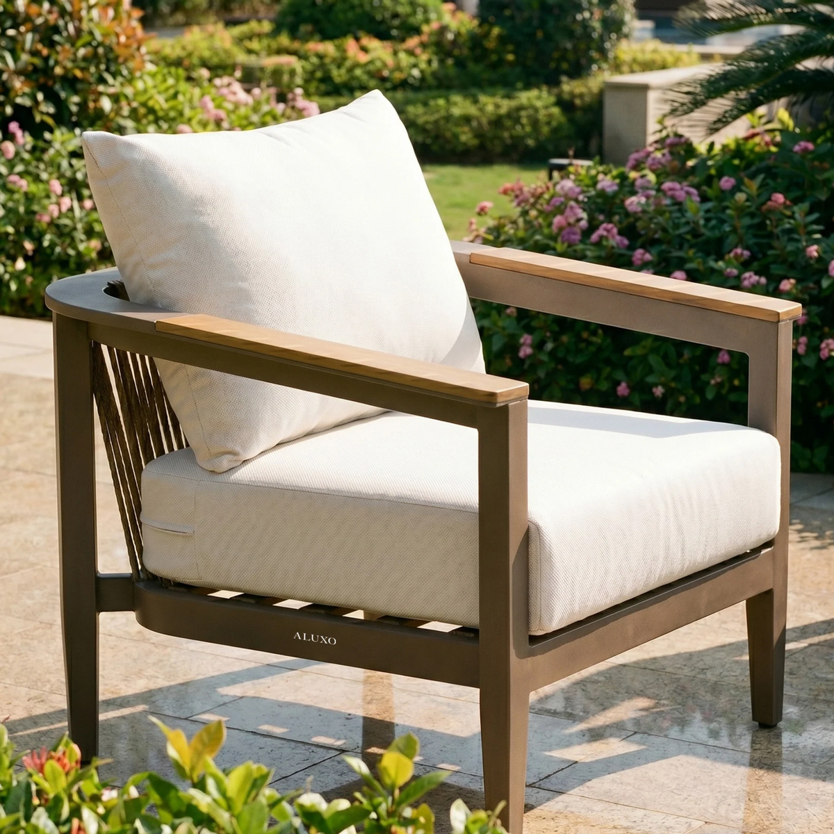 Homer Outdoor Range - Wood - 5 Seater Lounge Set