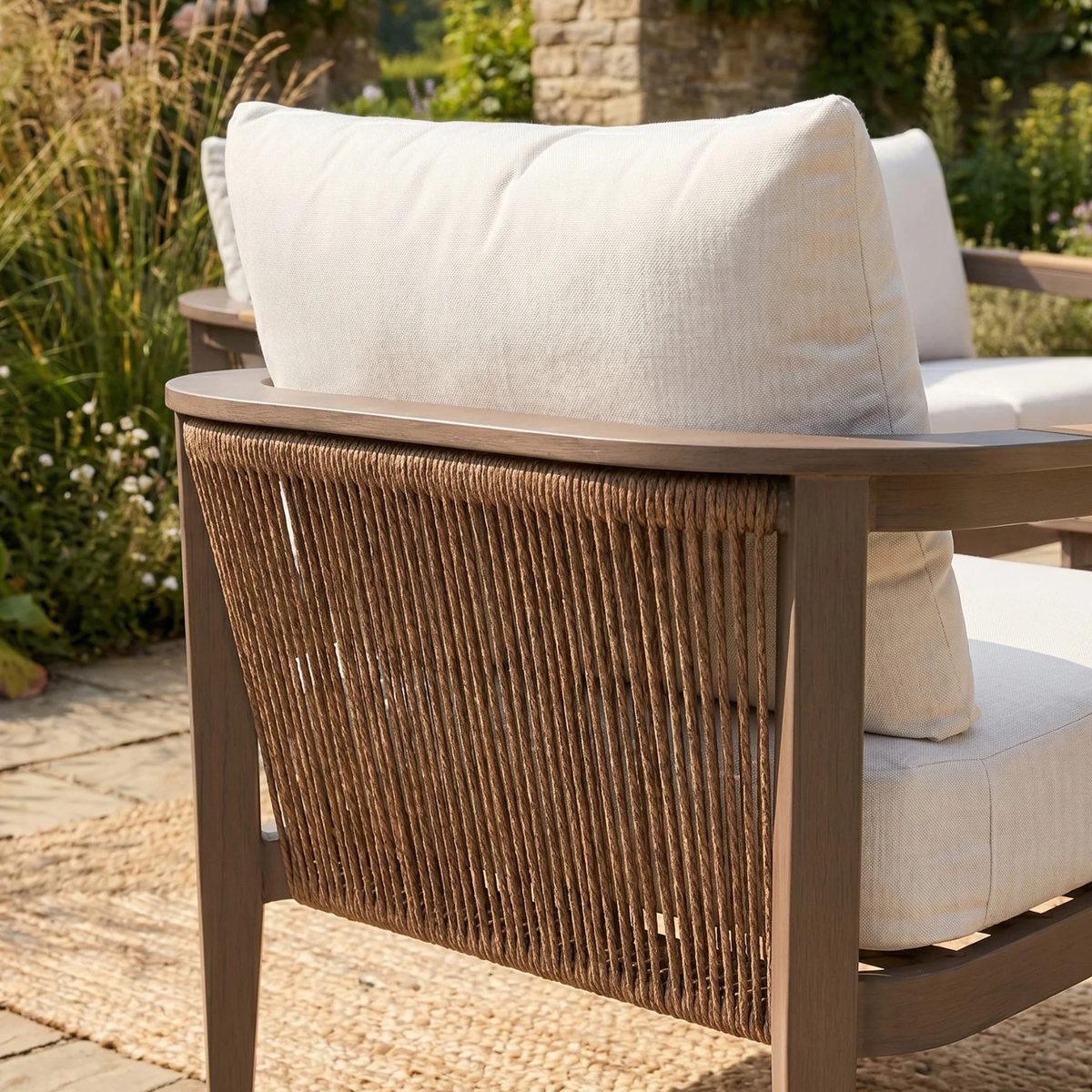 Homer Outdoor Range - Wood - 5 Seater Lounge Set