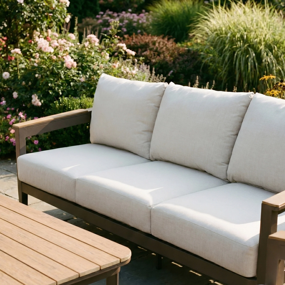 Homer Outdoor Range - Wood - 5 Seater Lounge Set