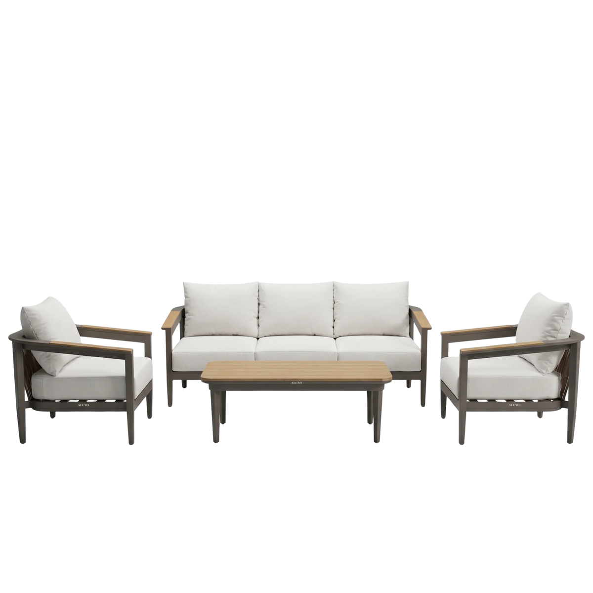 Homer Outdoor Range - Wood - 5 Seater Lounge Set