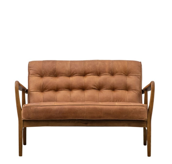 Humber 2 Seater Sofa Vintage Brown Leather