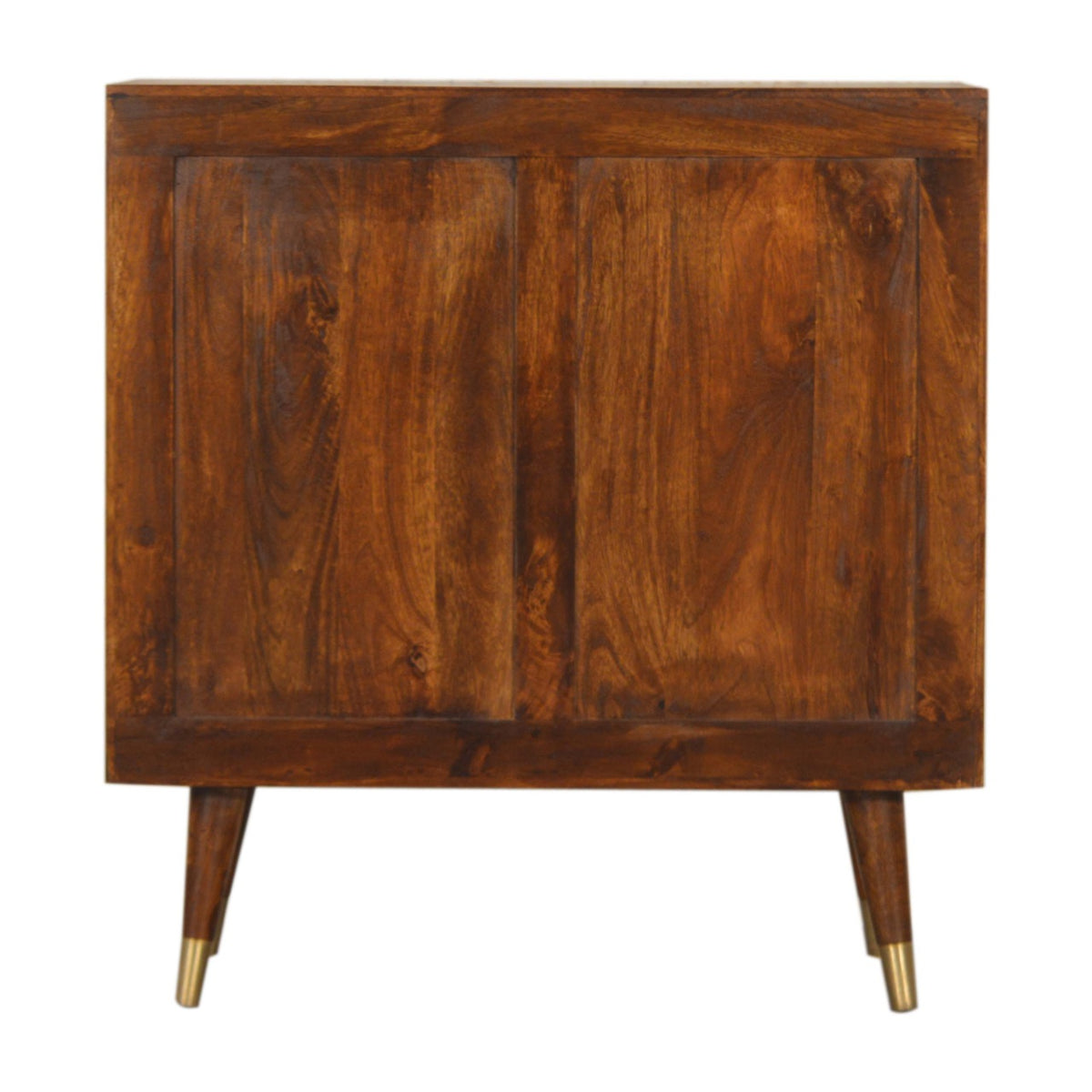 Mango Wood Gold Colour 3 Drawer Chest Dresser