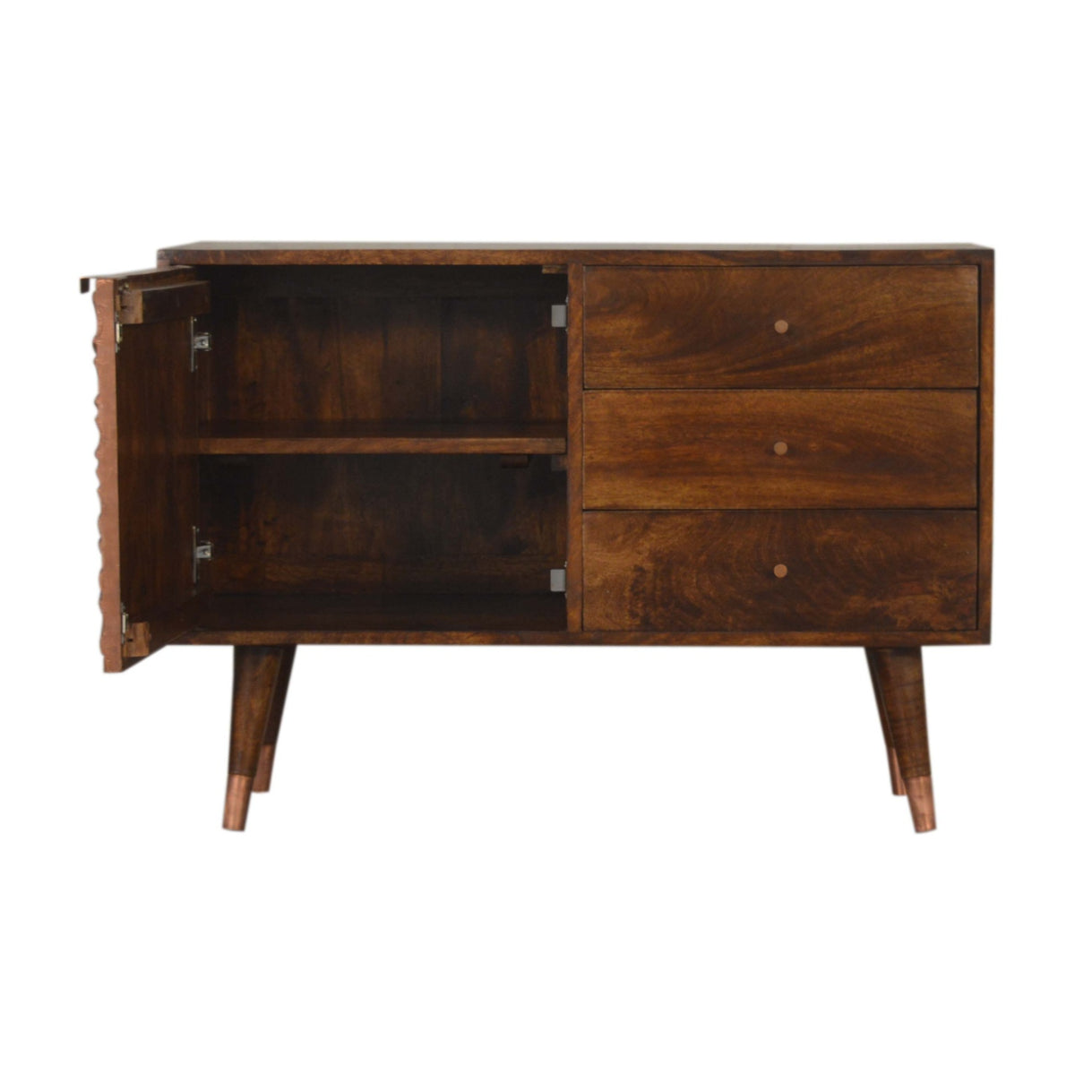 Manila Copper Mango Wood Sideboard with Drawers