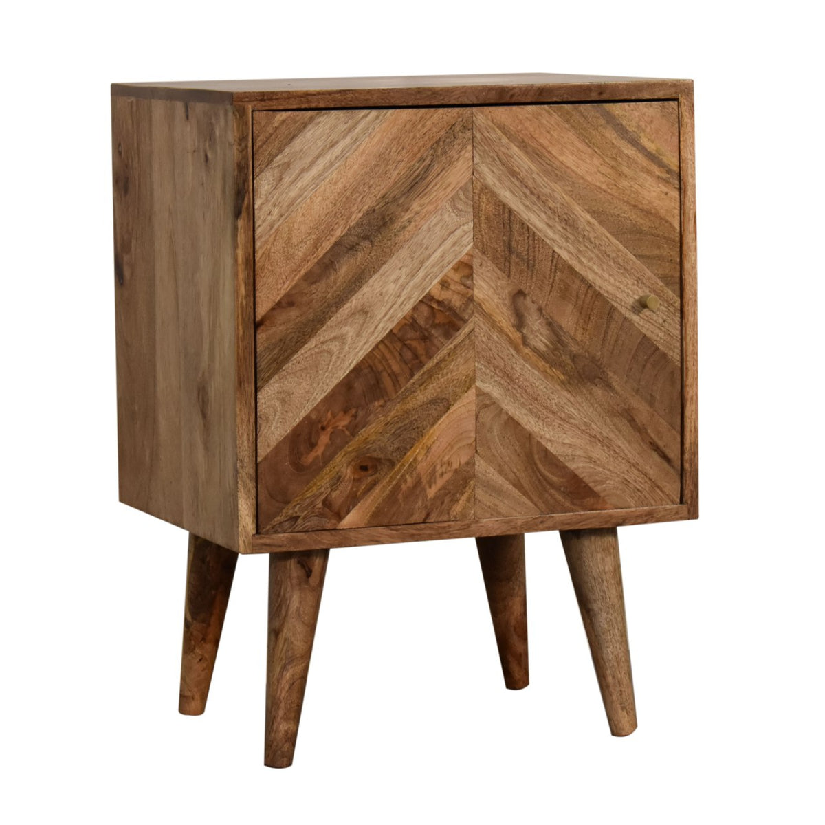 Muna 2 Door Mango Wood Bedside Table