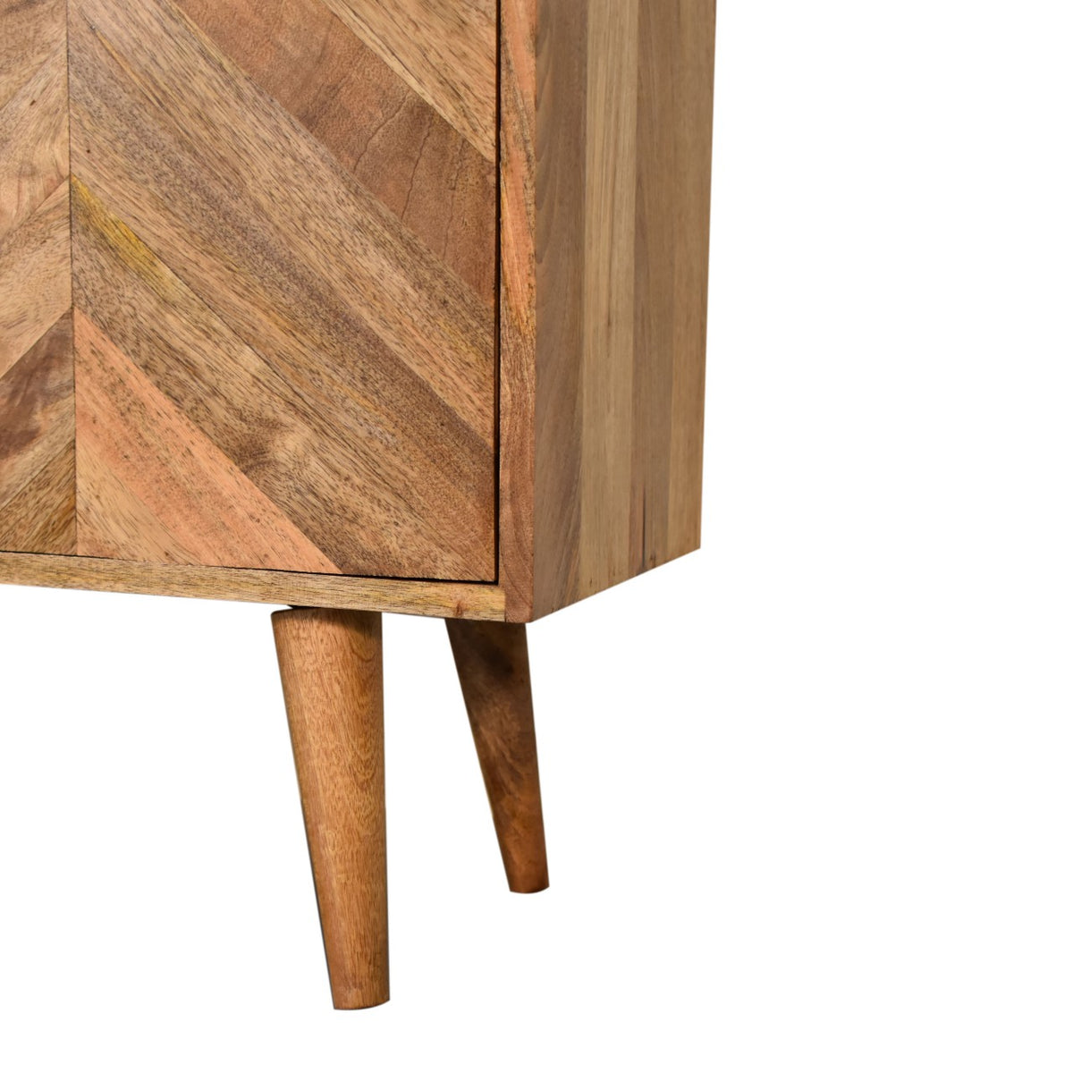 Muna Herringbone Mango Wood Sideboard Cabinet