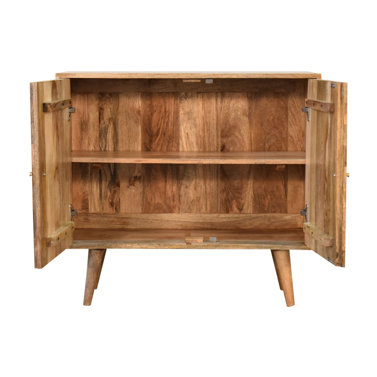 Muna Herringbone Mango Wood Sideboard Cabinet