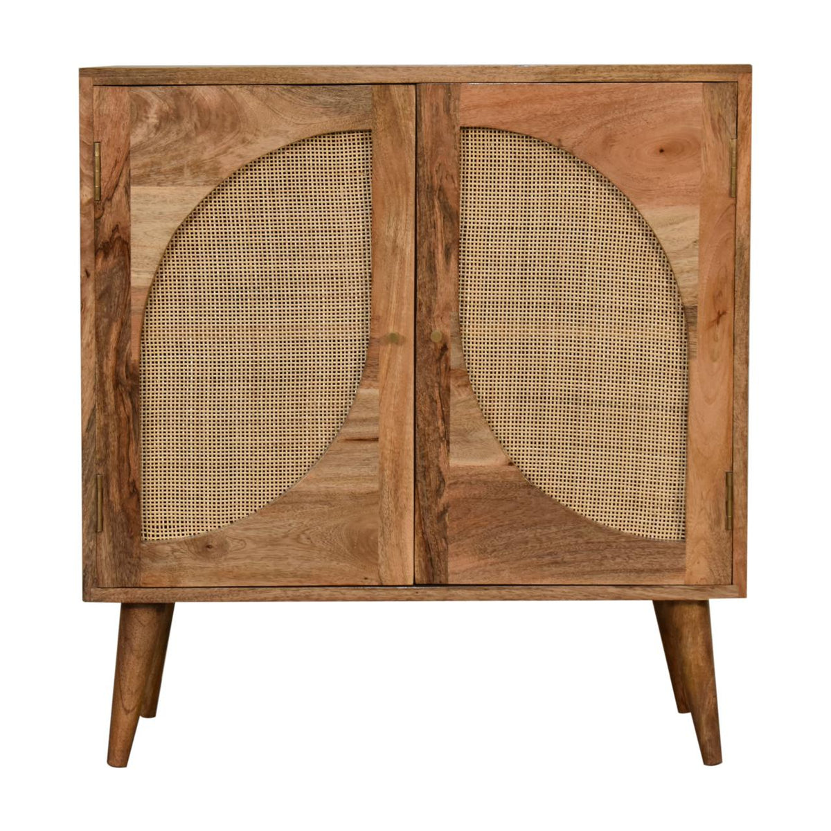 Leaf Sideboard Cabinet Rattan & Mango Wood