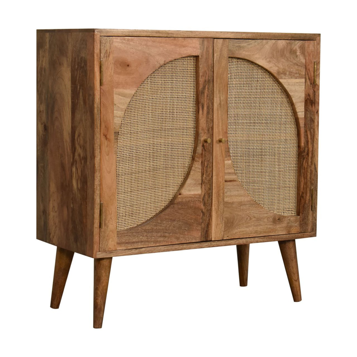 Leaf Sideboard Cabinet Rattan & Mango Wood