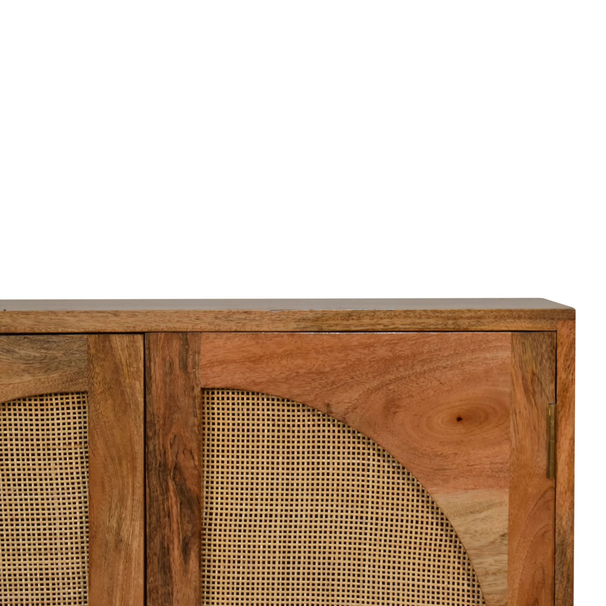 Leaf Sideboard Cabinet Rattan & Mango Wood