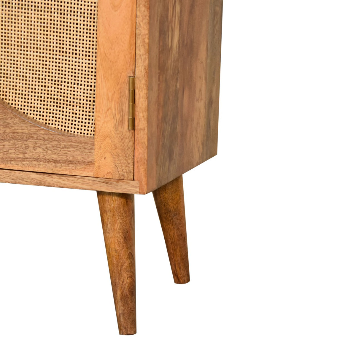 Leaf Sideboard Cabinet Rattan & Mango Wood