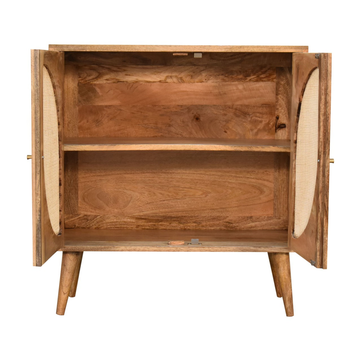 Leaf Sideboard Cabinet Rattan & Mango Wood