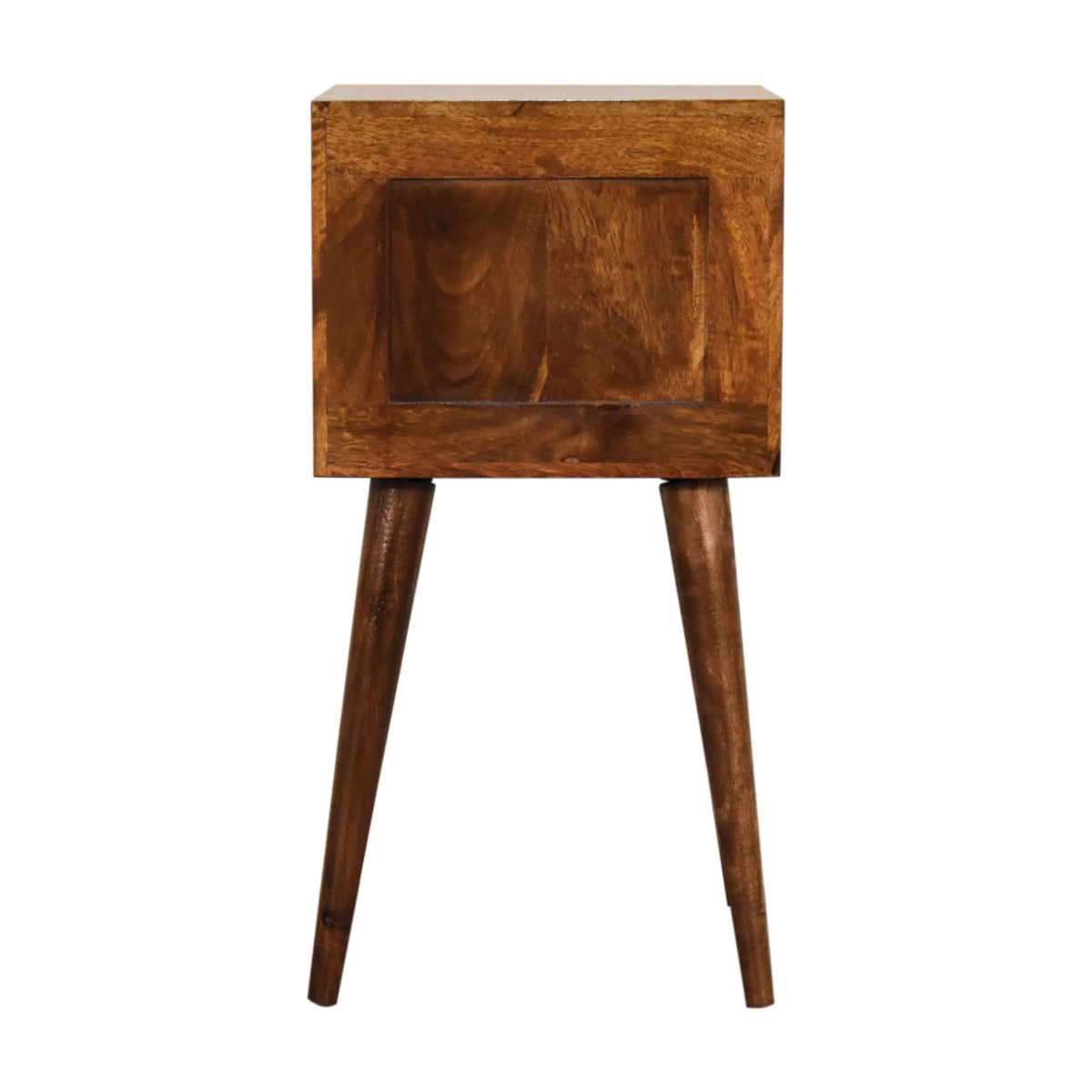 Mini 2 Drawer Chestnut Mango Wood Bedside Table