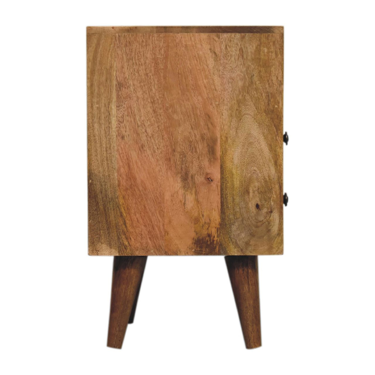 Mini Classic 2 Drawer Open Bedside Table Mango Wood