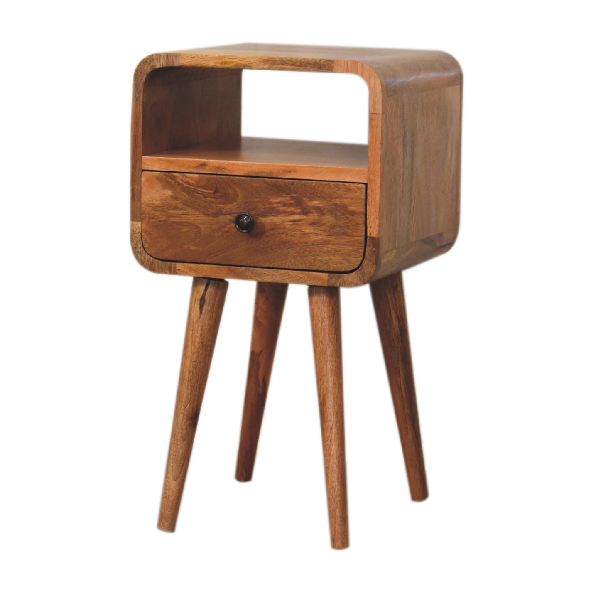 Mini Curved Open Bedside Table