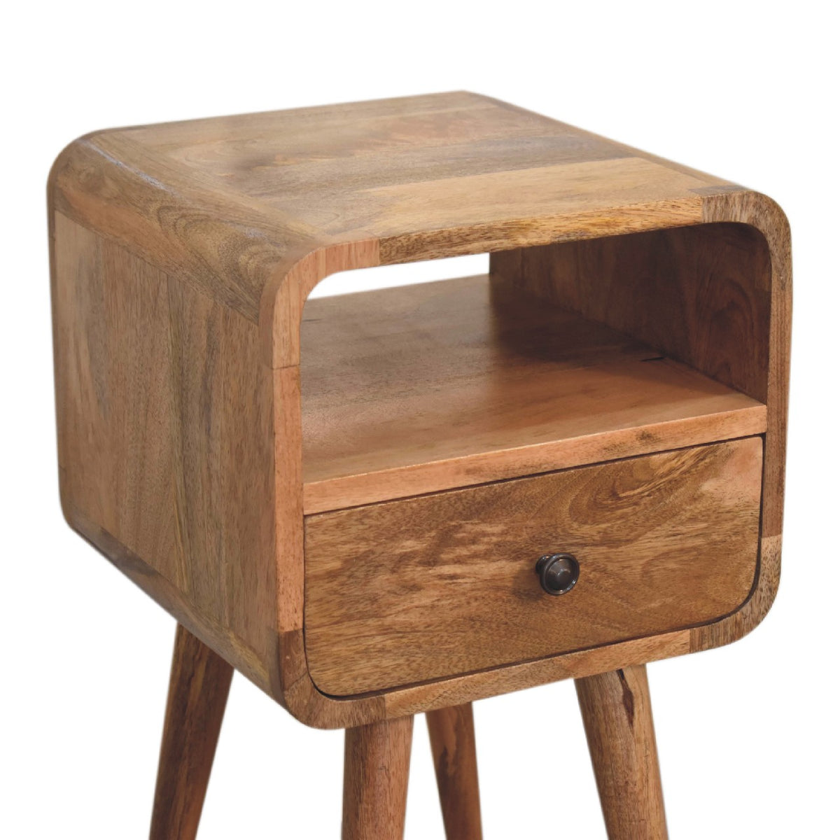 Mini Curved Open Bedside Table