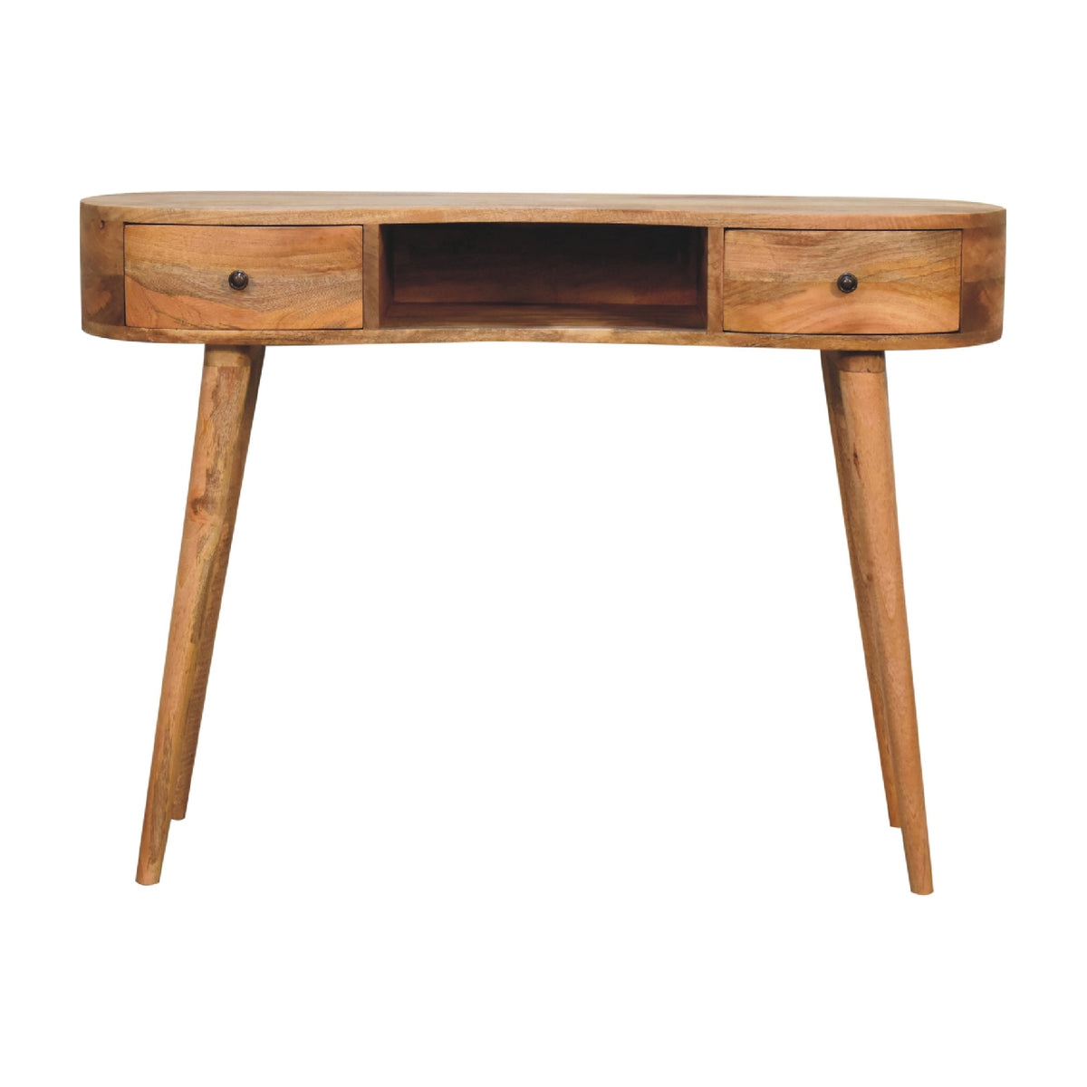 Wave 2 Drawer Mango Wood Writing Desk