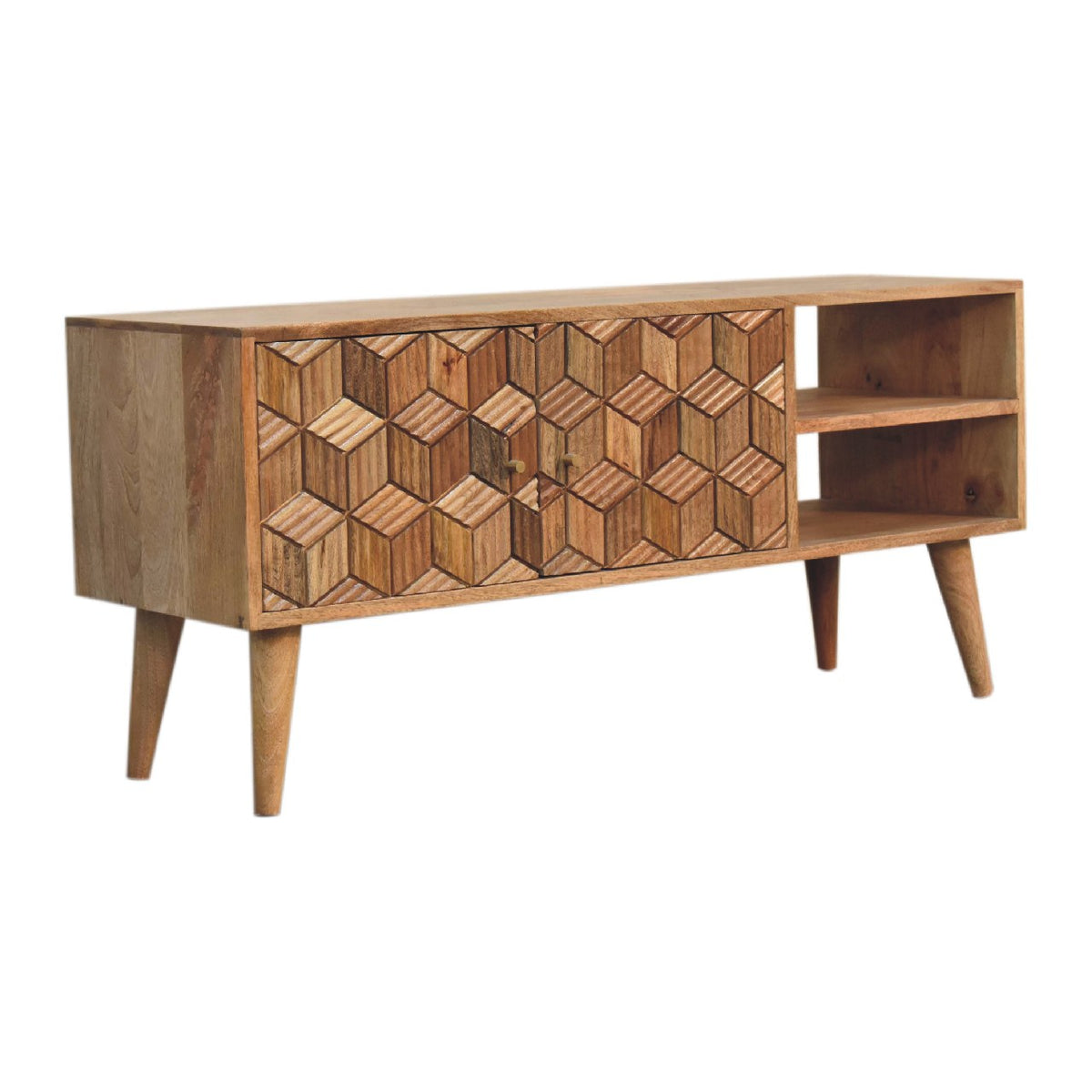 Cubana Mango Wood TV Stand Media Unit