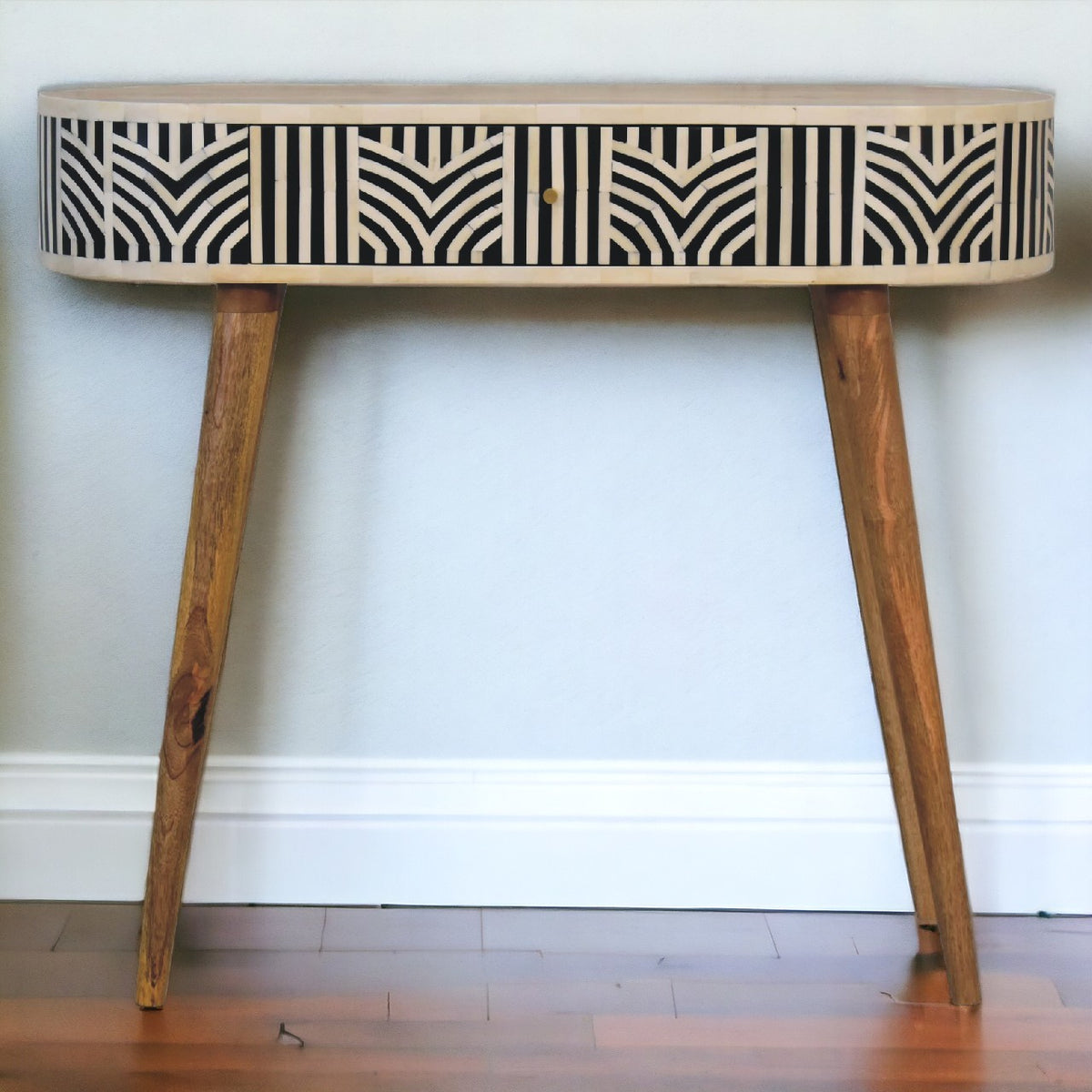 Edessa Bone Inlay Console Table Mango Wood