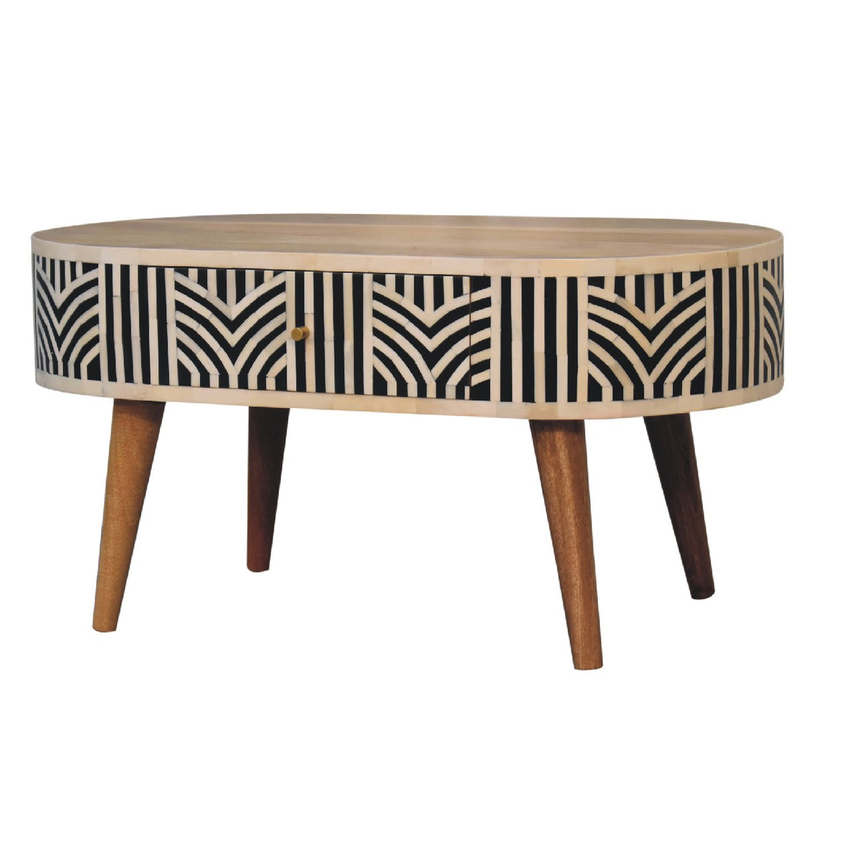 Edessa Bone Inlay Mango Wood Coffee Table