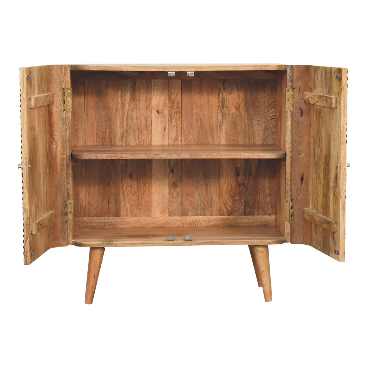 Edessa Mango Wood Bone Inlay 2 Door Sideboard Cabinet