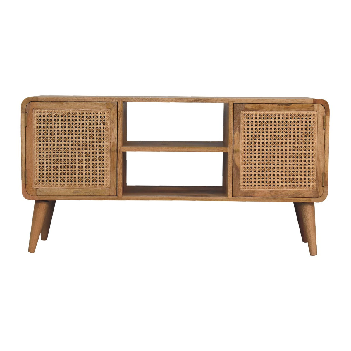 Larrisa Rattan & Mango Wood TV Media Unit