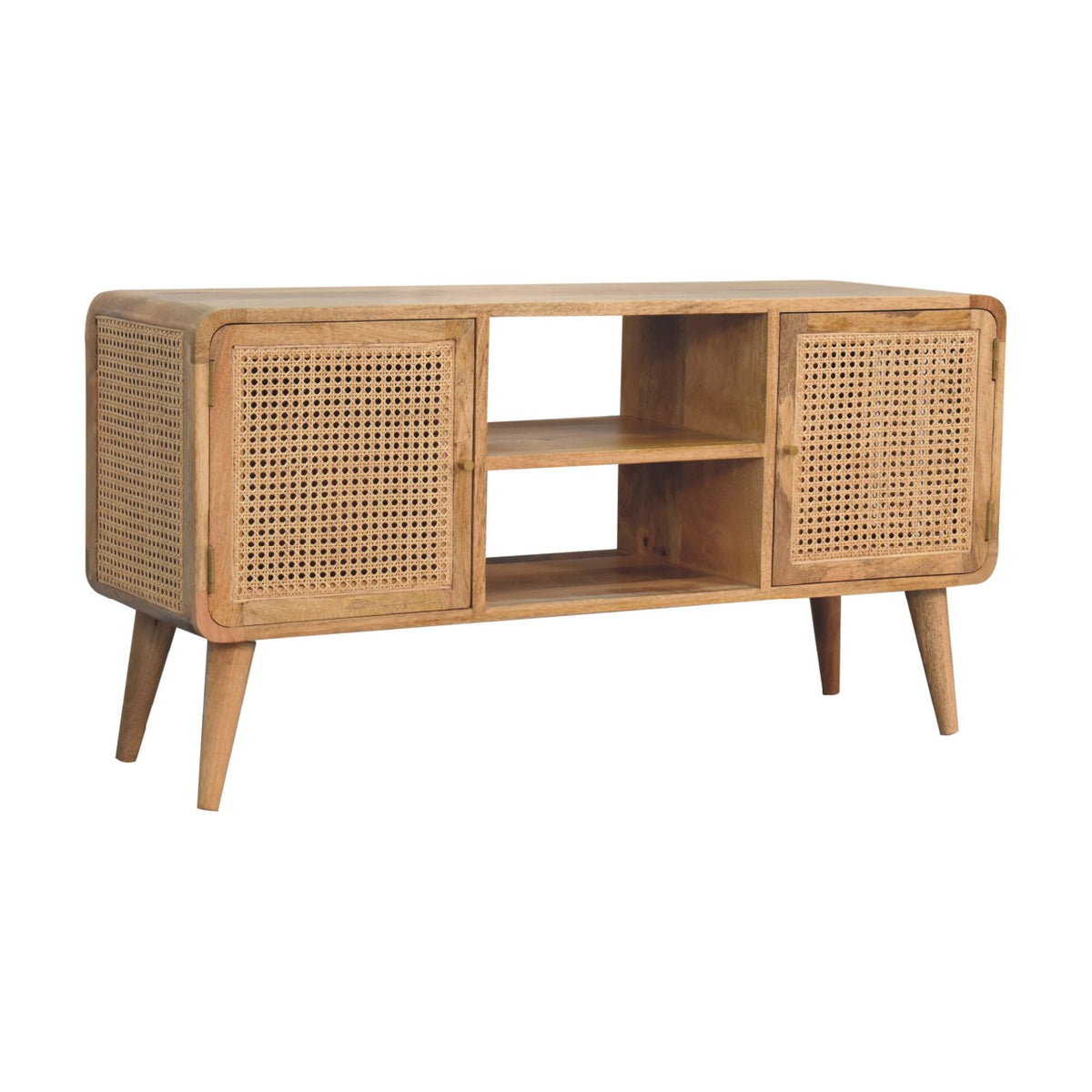 Larrisa Rattan & Mango Wood TV Media Unit