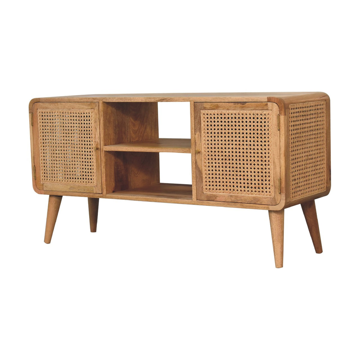 Larrisa Rattan & Mango Wood TV Media Unit