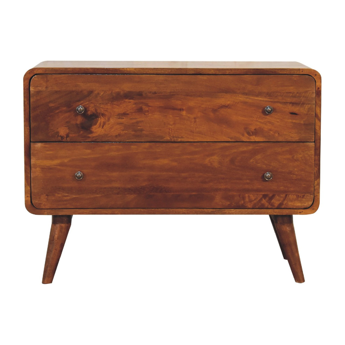 2 Drawer Mango Wood Chestnut Chest