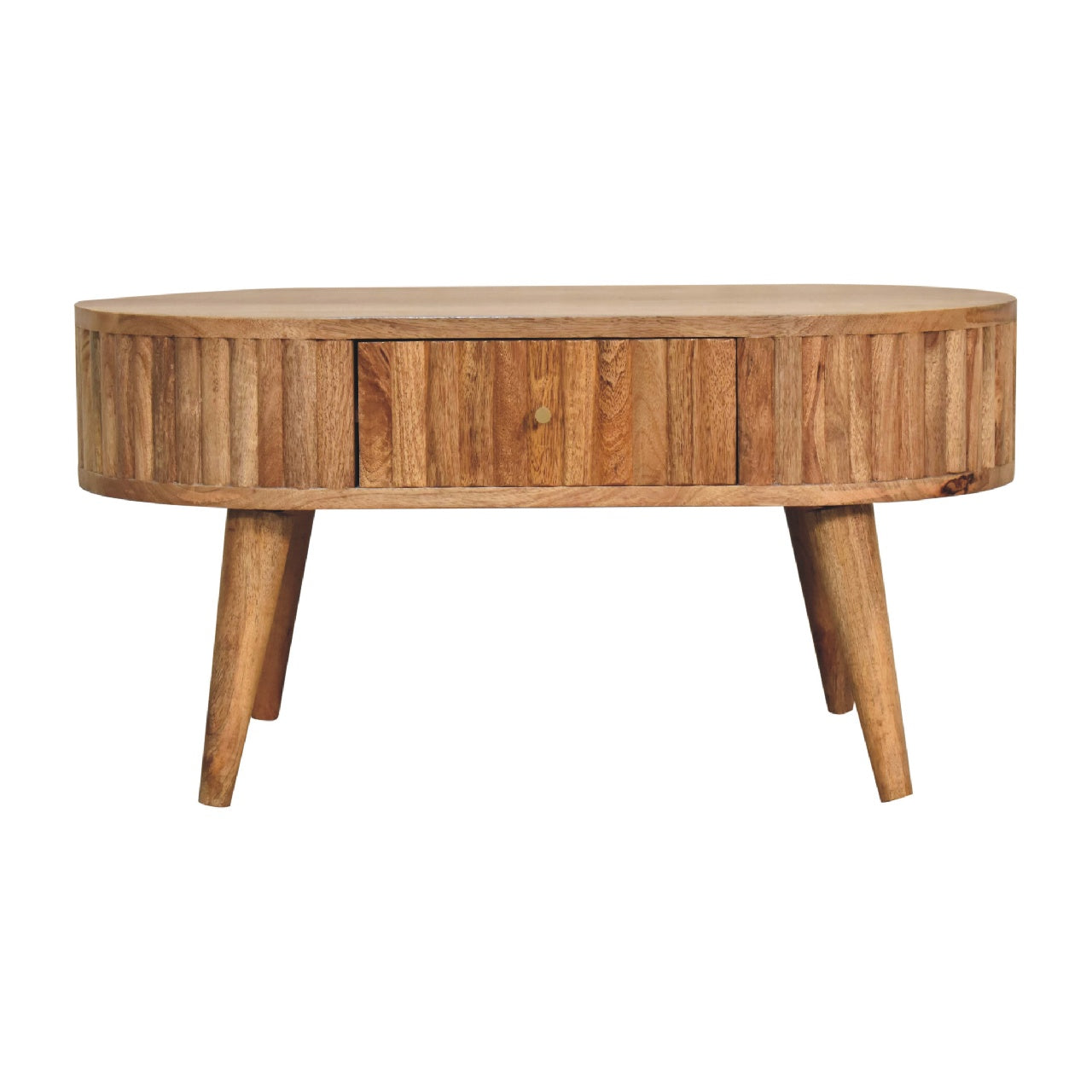 Stripe Small Mango Wood Coffee Table Desser