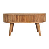 Stripe Small Mango Wood Coffee Table