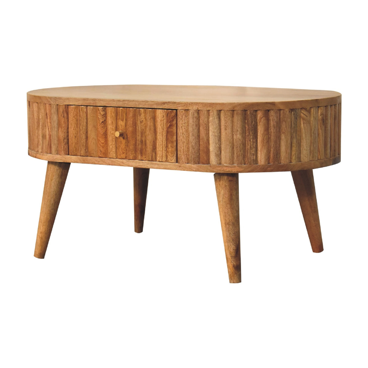 Stripe Small Mango Wood Coffee Table