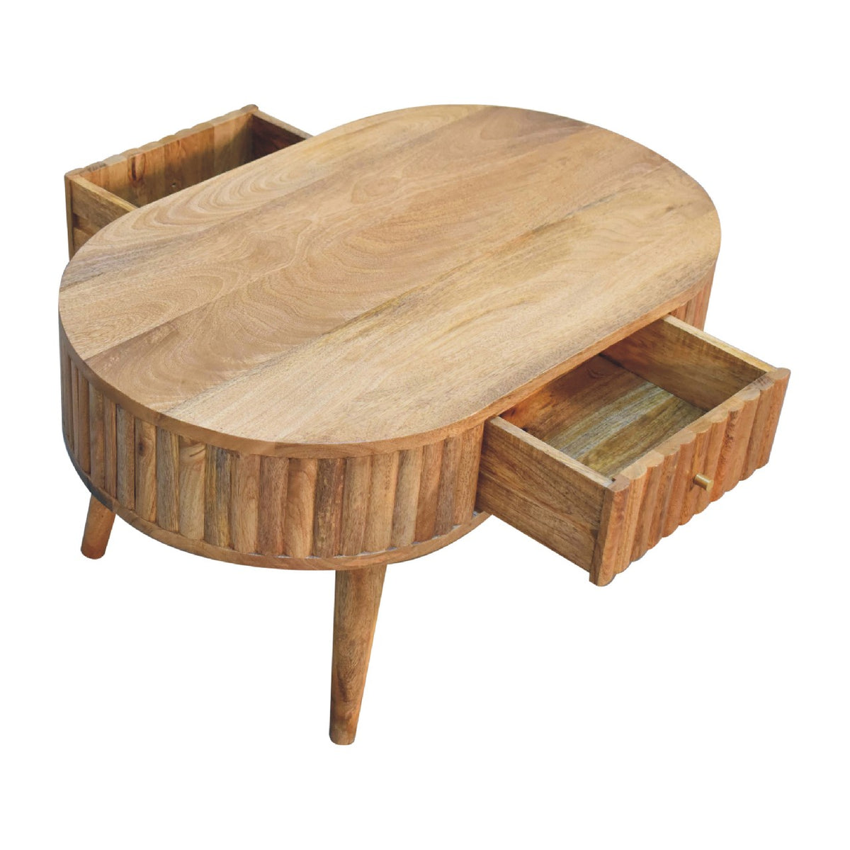 Stripe Small Mango Wood Coffee Table