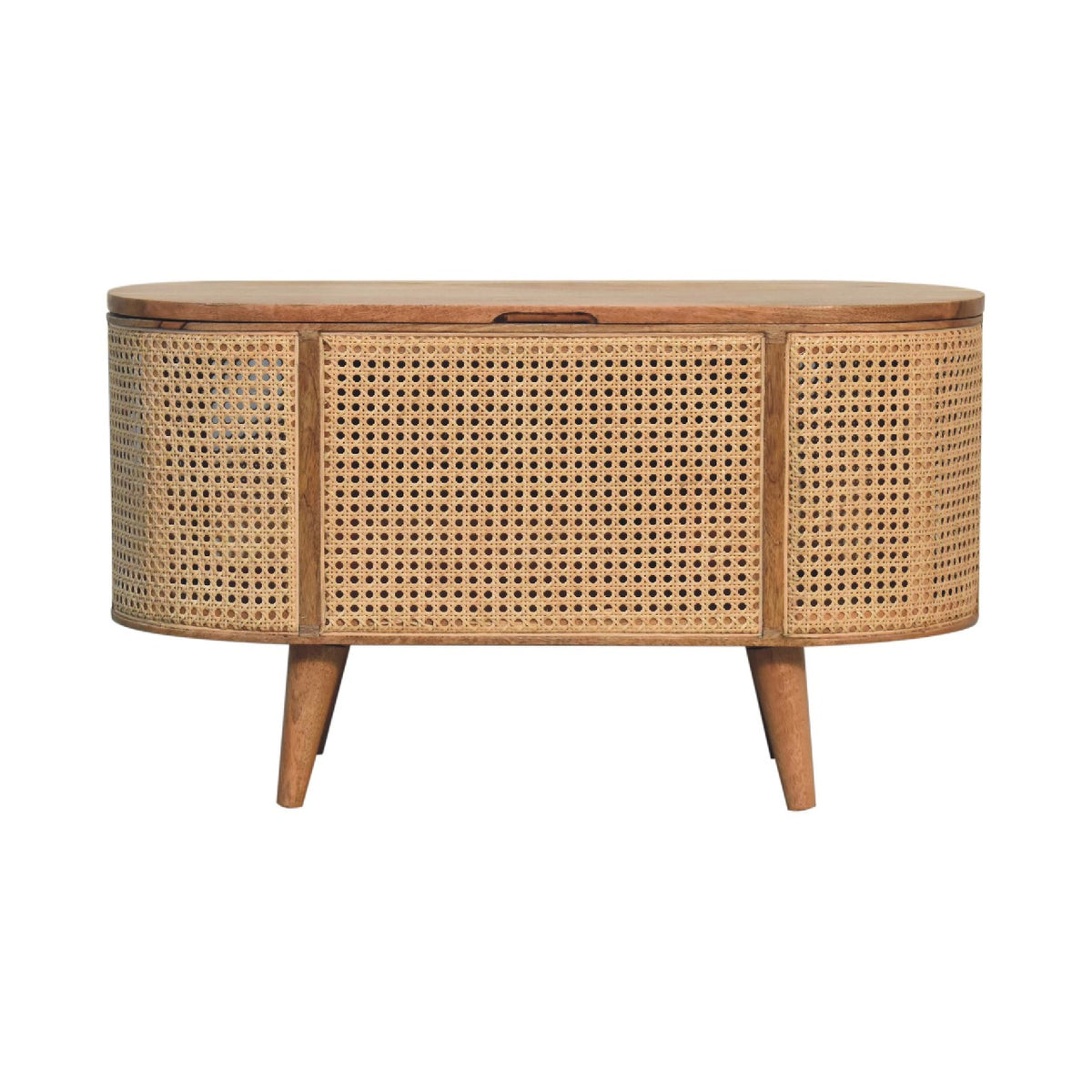 Larrisa Rattan and Mango Wood Storage Box