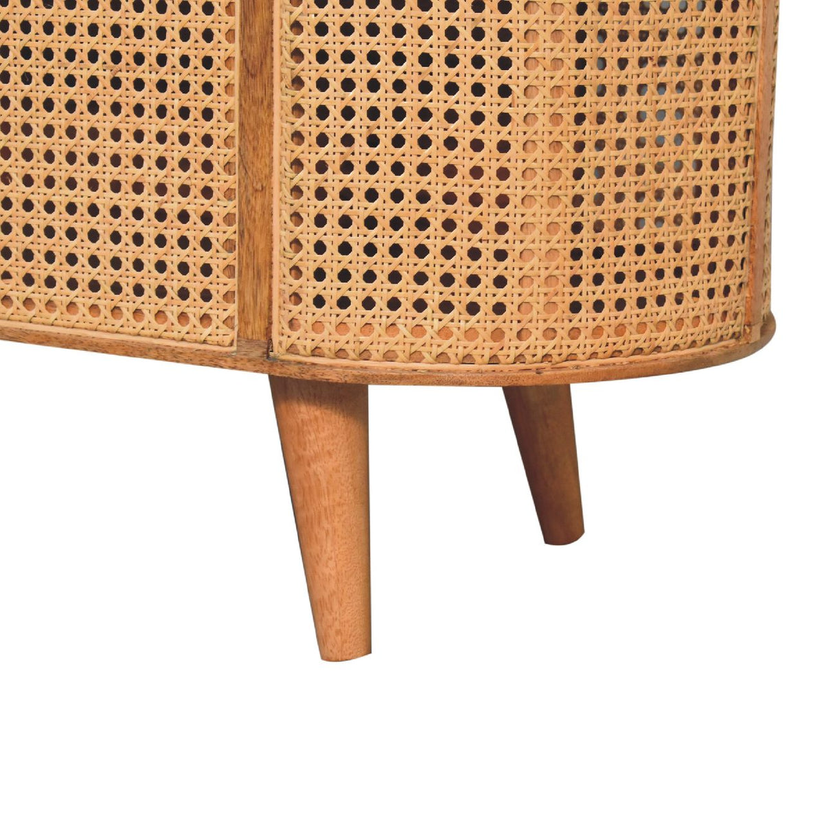 Larrisa Rattan and Mango Wood Storage Box