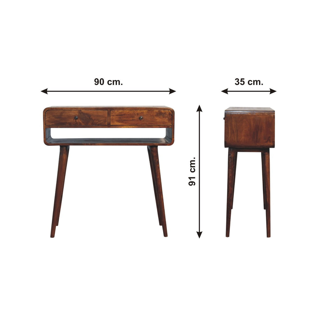 Sonata Chestnut Mango Wood Console