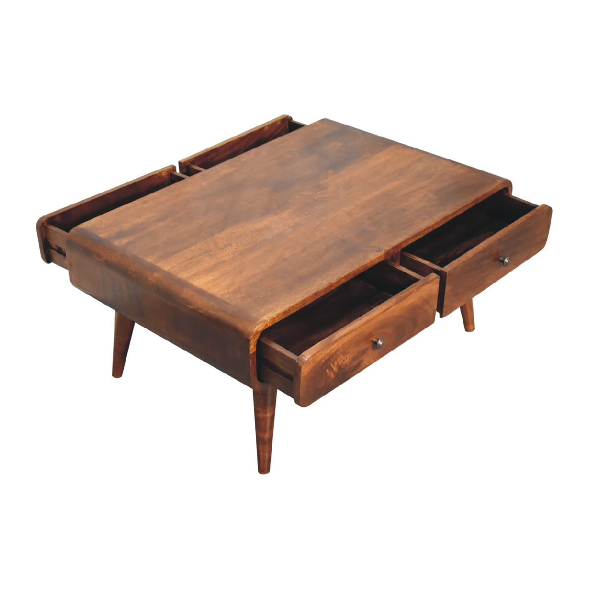 Sonata Mango Wood Coffee Table in Chestnut