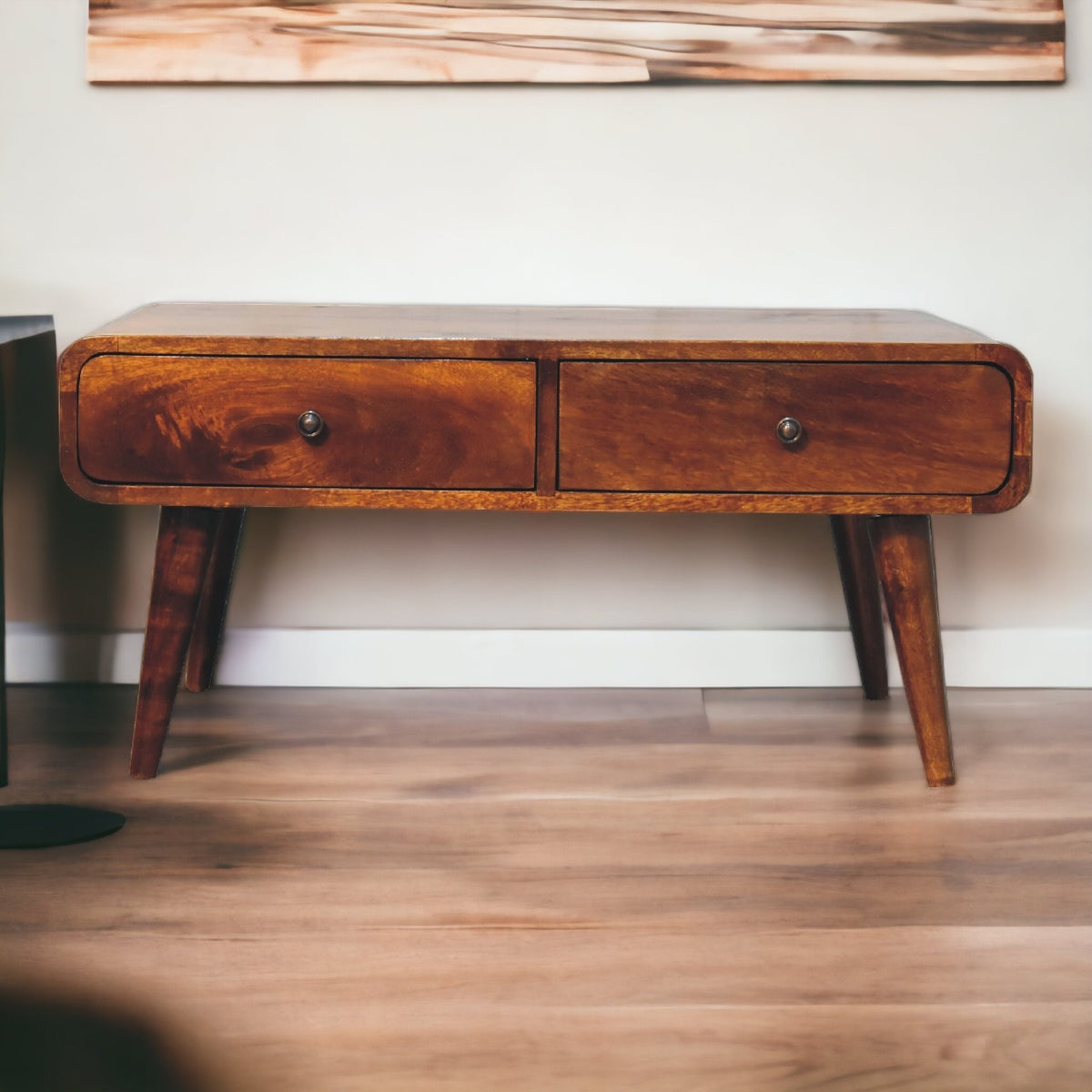 Sonata Mango Wood Coffee Table in Chestnut