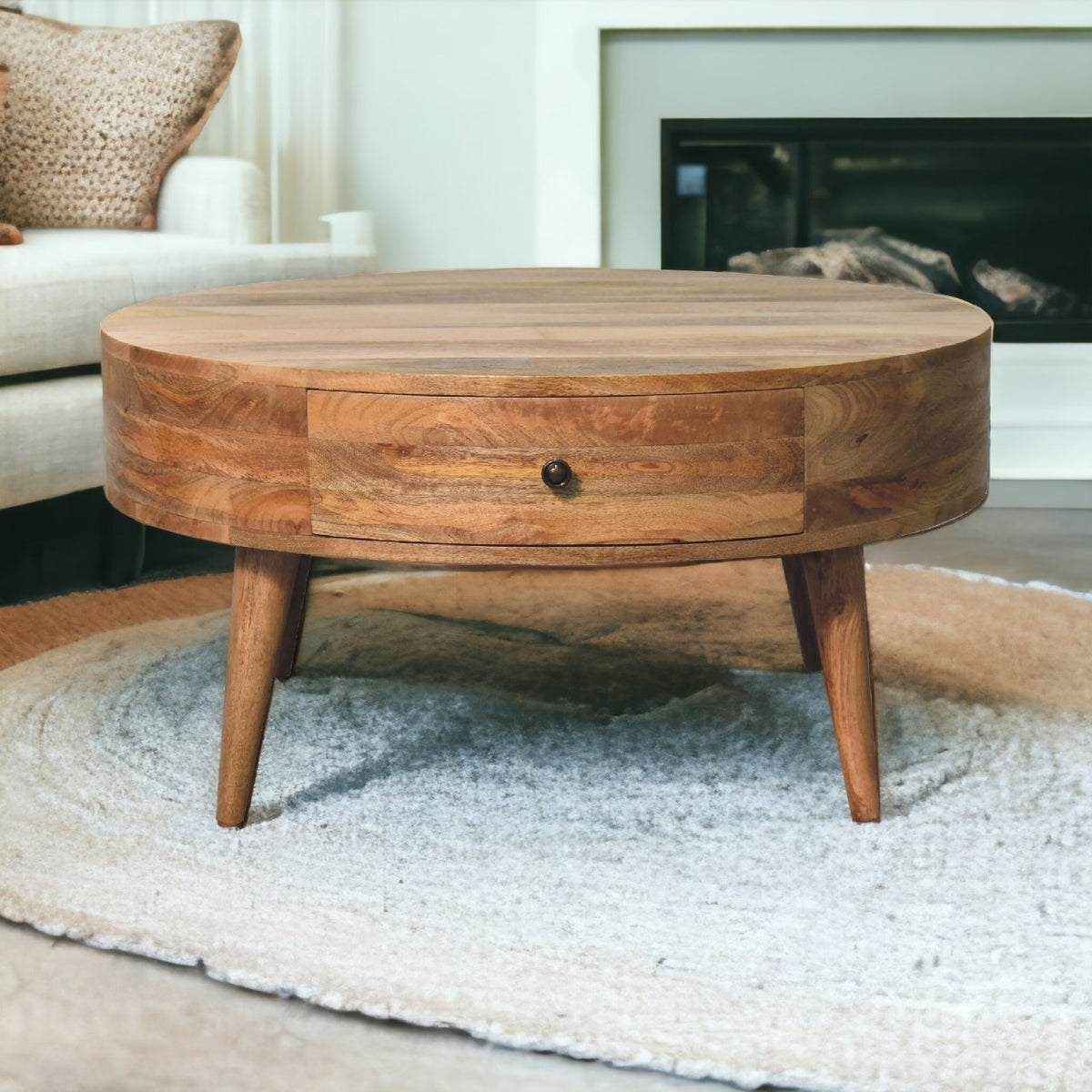 Odyssey Round Mango Wood Coffee Table