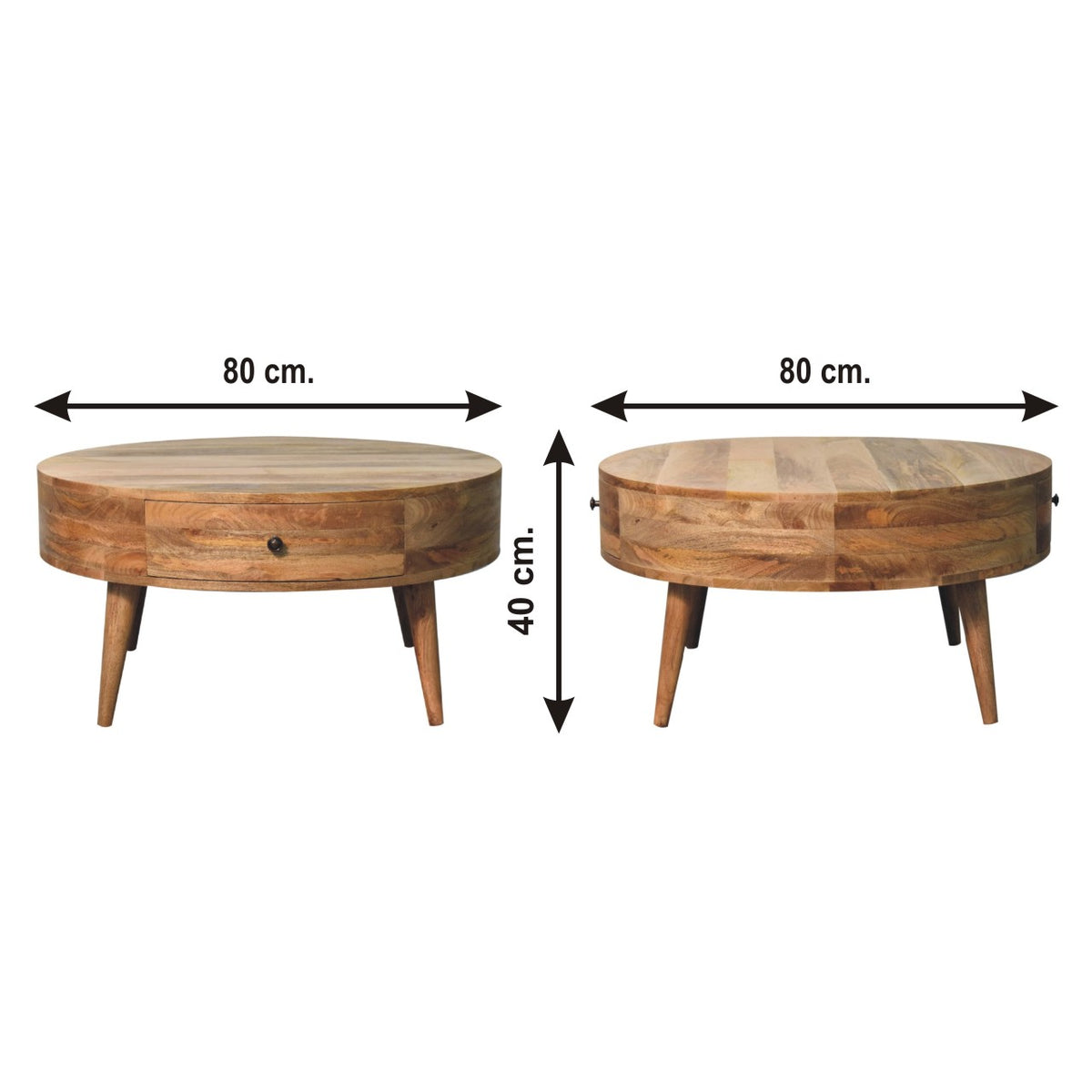 Odyssey Round Mango Wood Coffee Table