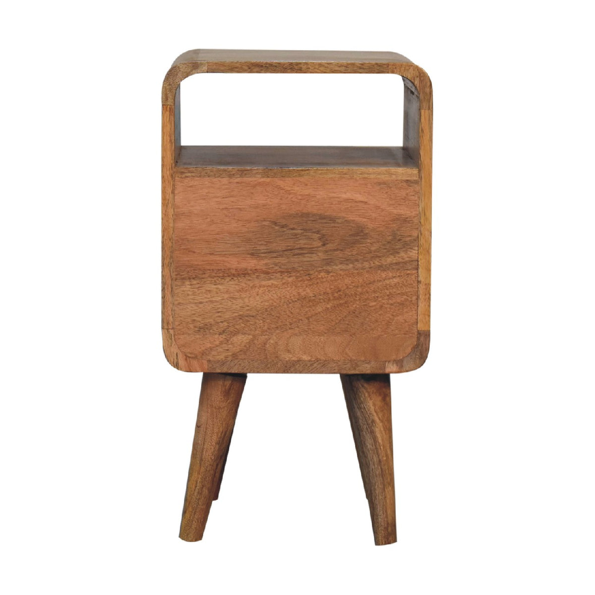 Mini Lille Curved Mango Wood Bedside Table