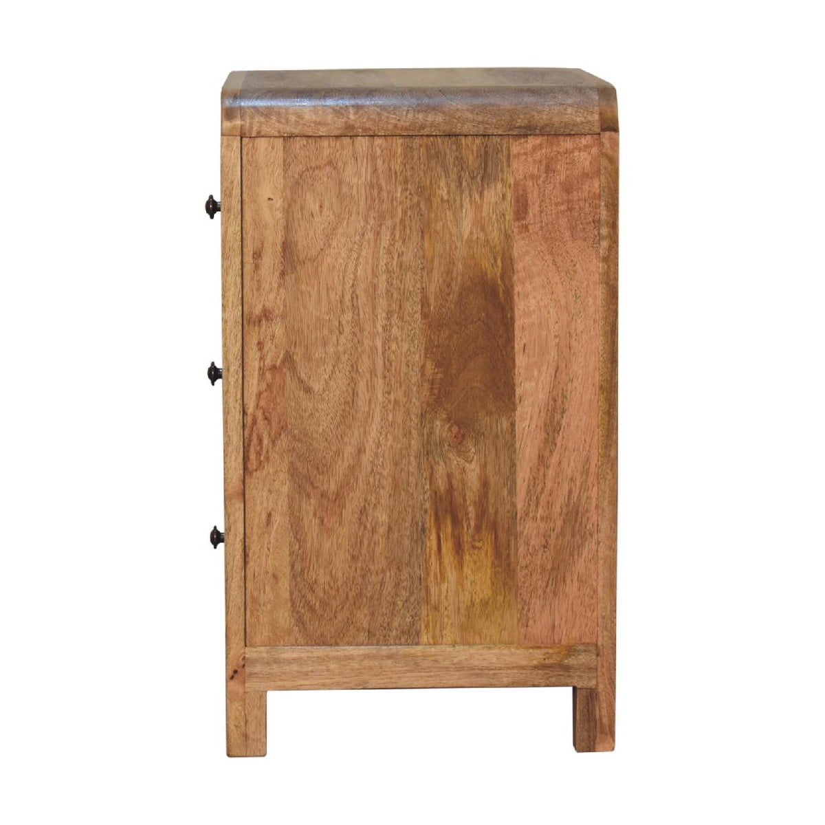 Aspen Mango Wood 3 Drawer Bedside Table