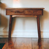 Chestnut Hallway Console Table, 2-Drawer