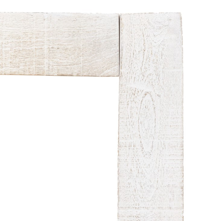 Idaho Mango Wood Dining Table in Whitewash